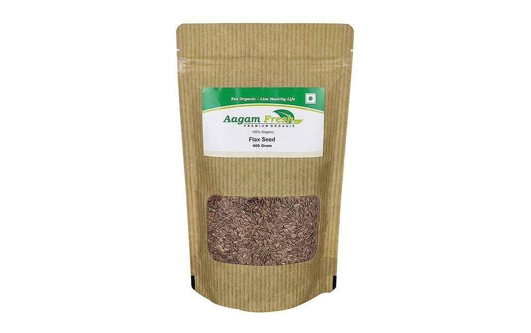 Aagam Fresh Organic Flax Seed    Pack  400 grams